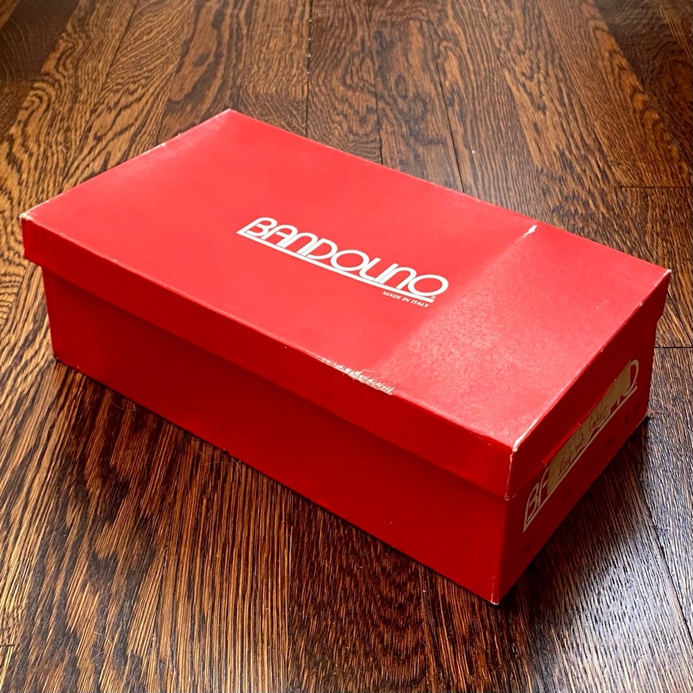 Bandolino Bollo Pumps Dark Red Kid Leather Clip-On Bows Italy Sz 8 *NIB*VTG*80s* - Picture 12 of 15